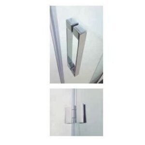 Mampara plegable GLASS con cierre imán a pared - Imagen 2