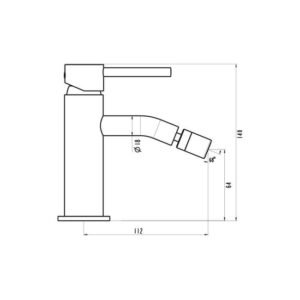 Grifo monomando para bidé SIRIO - Imagen 3