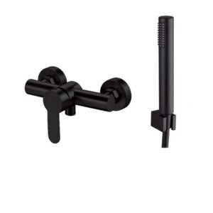 Grifo monomando para ducha IONY Acero negro - Imagen 1