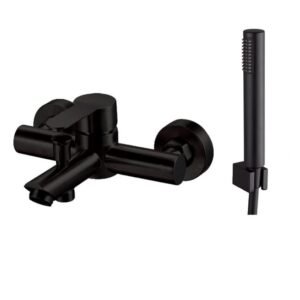 Grifo monomando para bañera IONY Acero negro - Imagen 1