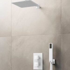 Conjunto de ducha empotrable termostático ORION BLANCO - Imagen 2