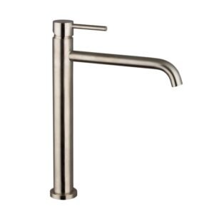 Grifo monomando para lavabo caño alto SIRIO NÍQUEL - Imagen 1