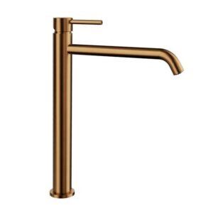 Grifo monomando para lavabo caño alto SIRIO COBRE - Imagen 1