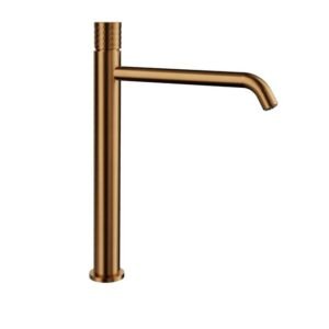 Grifo monomando para lavabo caño alto HELIOS Cobre - Imagen 1