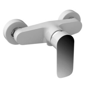 Grifo monomando ducha CASSIO Cromo/blanco - Imagen 1