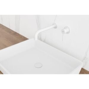 Grifo empotrable de lavabo SIRIO blanco - Imagen 2