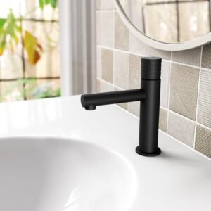 Grifo monomando para lavabo RADIO Negro - Imagen 2