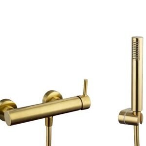 Grifo monomando para ducha SIRIO ORO CEPILLADO - Imagen 1