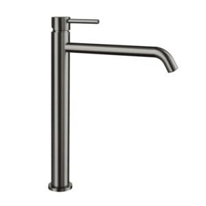 Grifo monomando para lavabo caño alto SIRIO TITANIO - Imagen 1