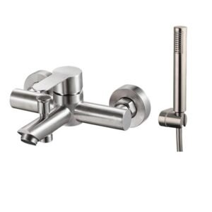 Grifo monomando para bañera IONY Acero - Imagen 1