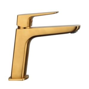Grifo monomando para lavabo Oro MARRIOT - Imagen 1
