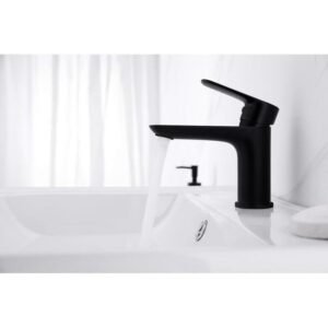 Grifo monomando de lavabo CASSIO negro mate - Imagen 2