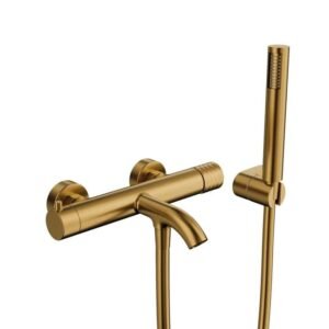 Grifo monomando para bañera HELIOS Oro - Imagen 1