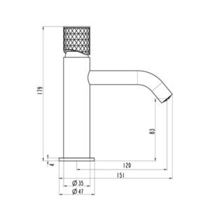 Grifo monomando para lavabo HELIOS - Imagen 2
