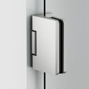 Mampara ducha 1 puerta abatible GLASS bisagra a pared Níquel - Imagen 2