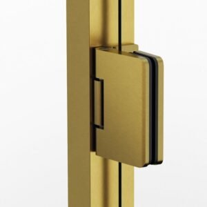 Mampara angular 2 puertas abatibles al vértice GLASS ORO - Imagen 2