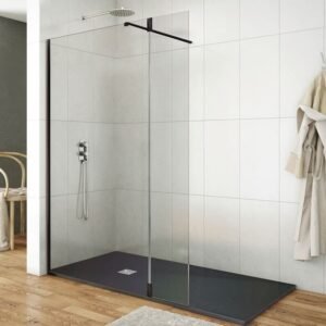 Cristal Fijo + Abatible SCREEN MOVING NEGRA BISAGRA - Imagen 1