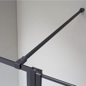 Mampara ducha fija SCREEN BLACK CHESS MOVING - Imagen 2
