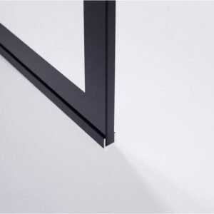 Mampara ducha fija SCREEN BLACK CHESS MOVING - Imagen 3